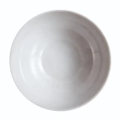 6 assiettes creuses Diwali Marble Gris 20cm