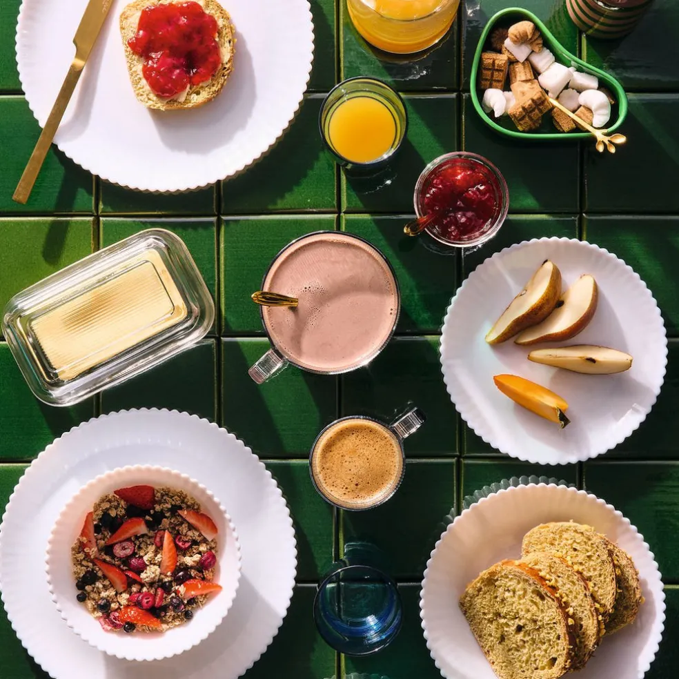 Assiette à dessert blanche 19 cm Bloom