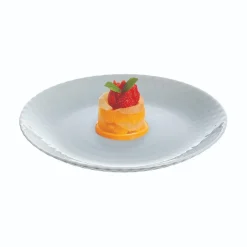 Assiette à dessert grise 19 cm Pampille