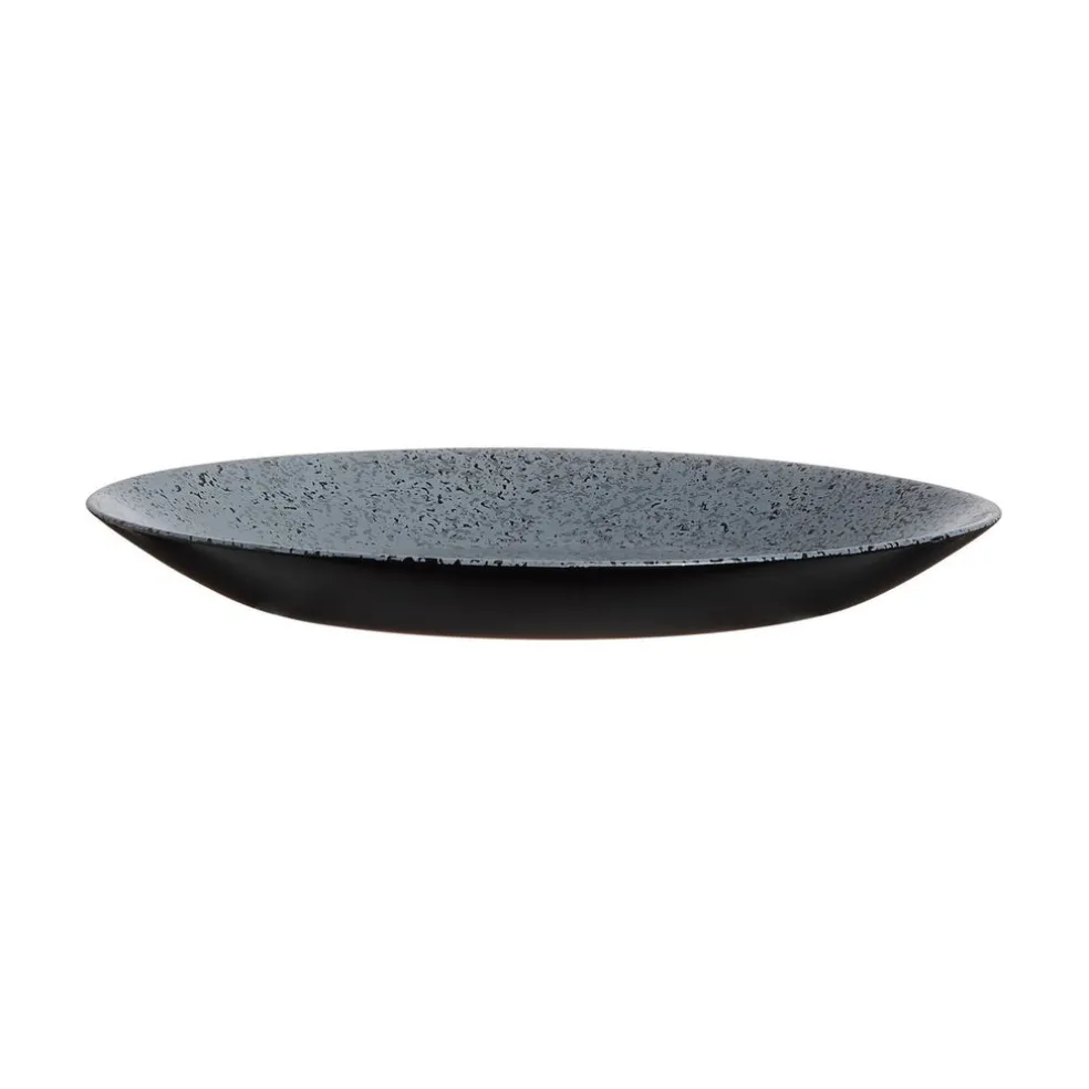 Assiette à dessert noire 18 cm Slate