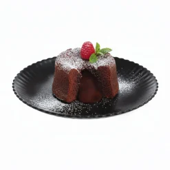 Assiette à dessert noire 19 cm Bloom