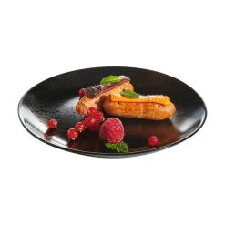 Assiette à dessert noire 19 cm Diana