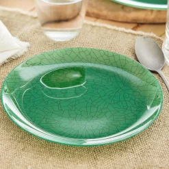 Assiette à dessert verte 20,5 cm Mindy