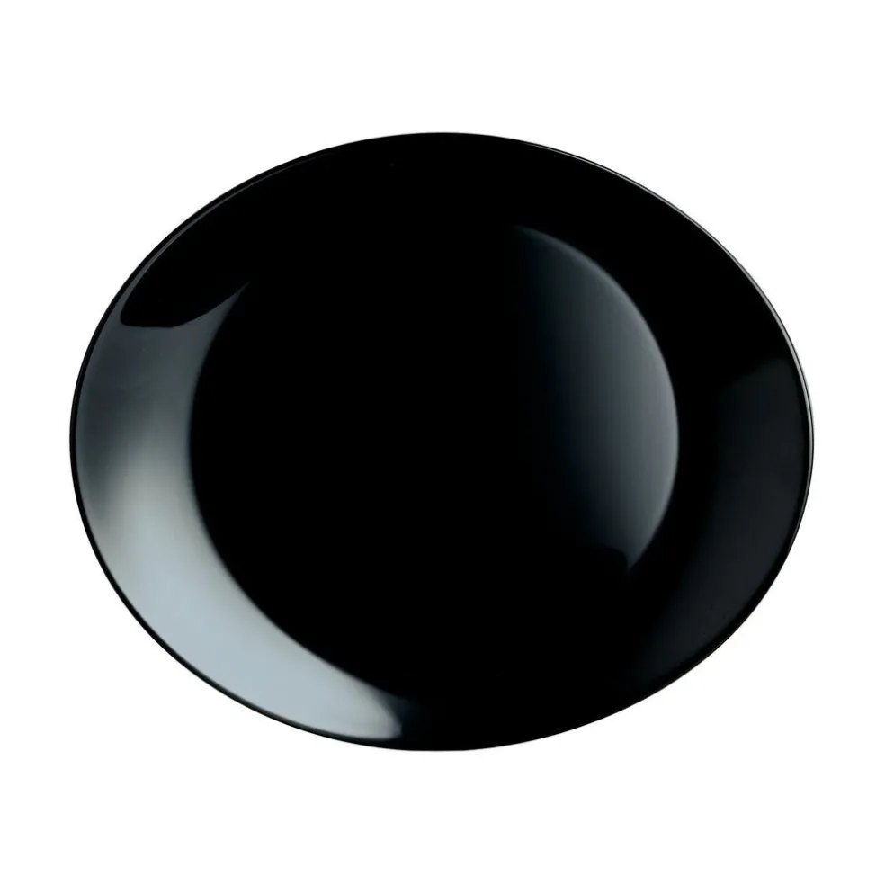 Assiette à steak noire 30 cm Friend's Time