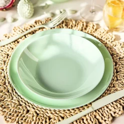 Assiette creuse 20 cm Diwali Paradise Green