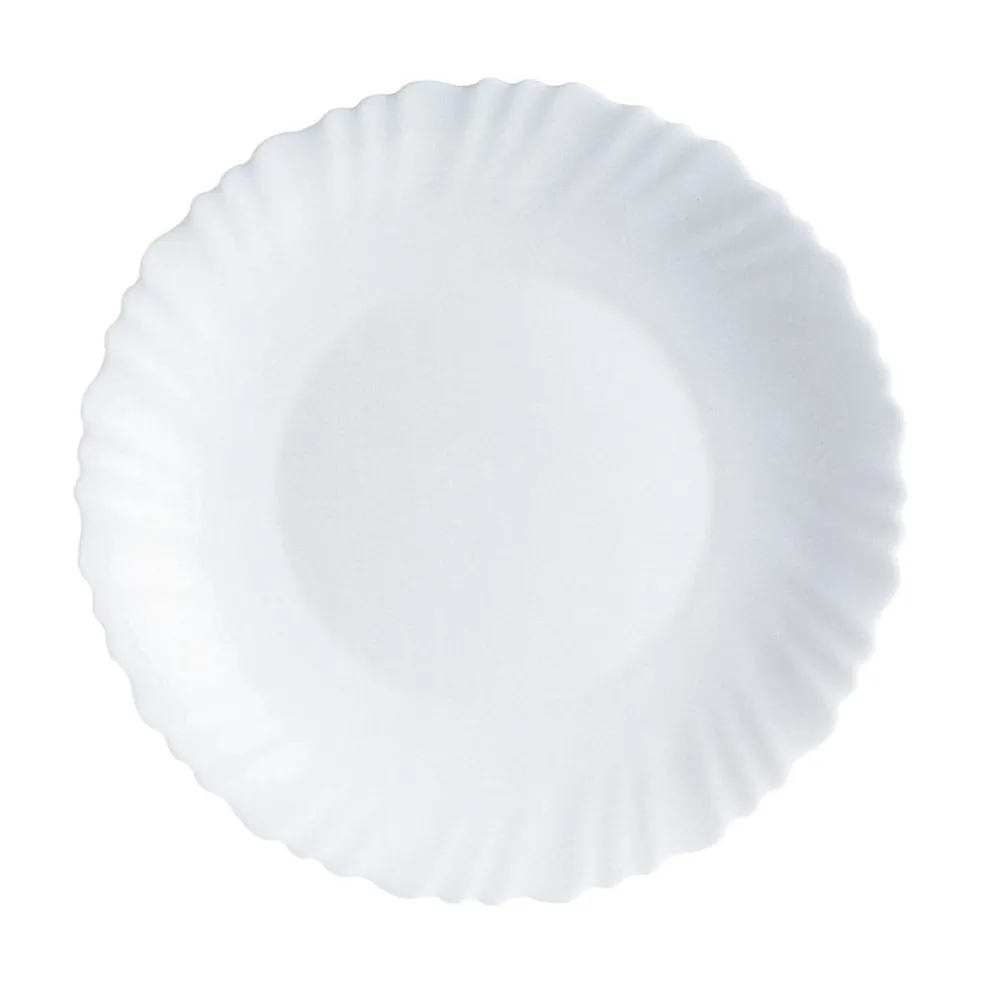 Assiette creuse blanche 23 cm Feston