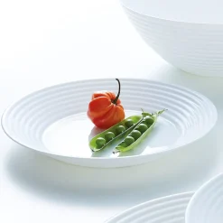 Assiette creuse blanche 23 cm Harena