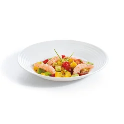 Assiette creuse blanche 23 cm Harena