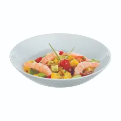 Assiette creuse grise 20 cm Pampille