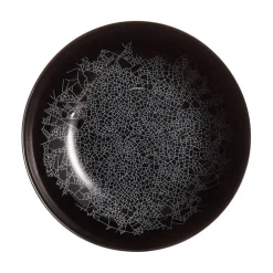 Assiette creuse noire 20 cm Zoe