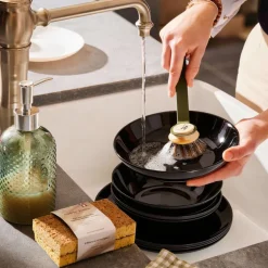 Assiette creuse noire 20 cm Apy