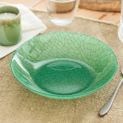 Assiette creuse verte 20 cm Mindy Green