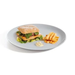 Assiette grise 25 cm Diwali