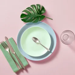 Assiette plate 25 cm Diwali Paradise Blue