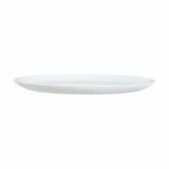 Assiette plate blanche 25 cm Pampille