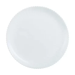 Assiette plate blanche 25 cm Bloom