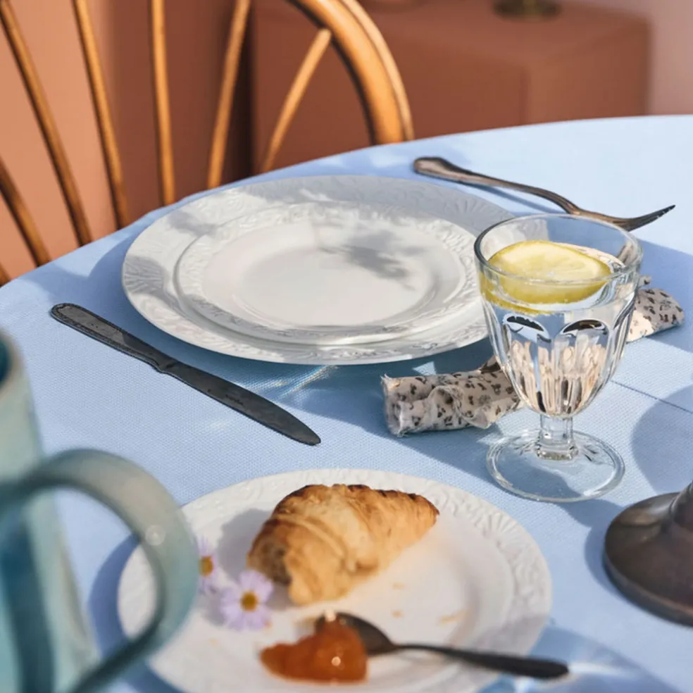 Assiette plate blanche 25 cm Danbury