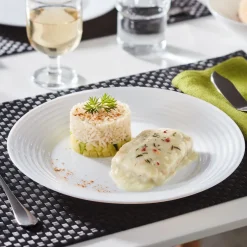 Assiette plate blanche 25 cm Harena