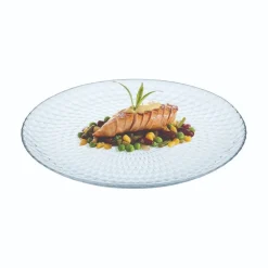 Assiette plate en verre 25 cm Pampille