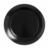 Assiette plate noire 25 cm Apy