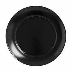 Assiette plate noire 25 cm Apy