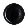 Assiette plate noire 25 cm Pampille