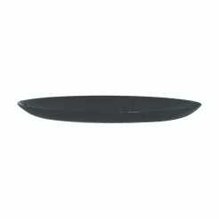 Assiette plate noire 25 cm Pampille
