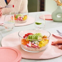 Coupelle 110 cl Eat & Joy avec couvercle orange