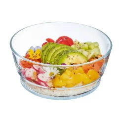 Coupelle 110 cl Eat & Joy avec couvercle orange