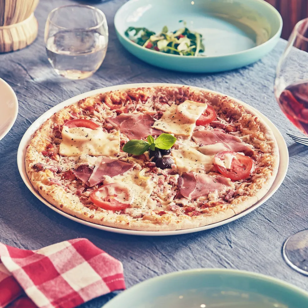 Lot de 6 assiettes à pizza Friend's Time blanche