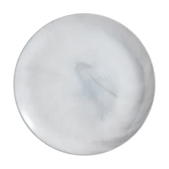 Lot de 6 assiettes plates Diwali Marble grises 25cm