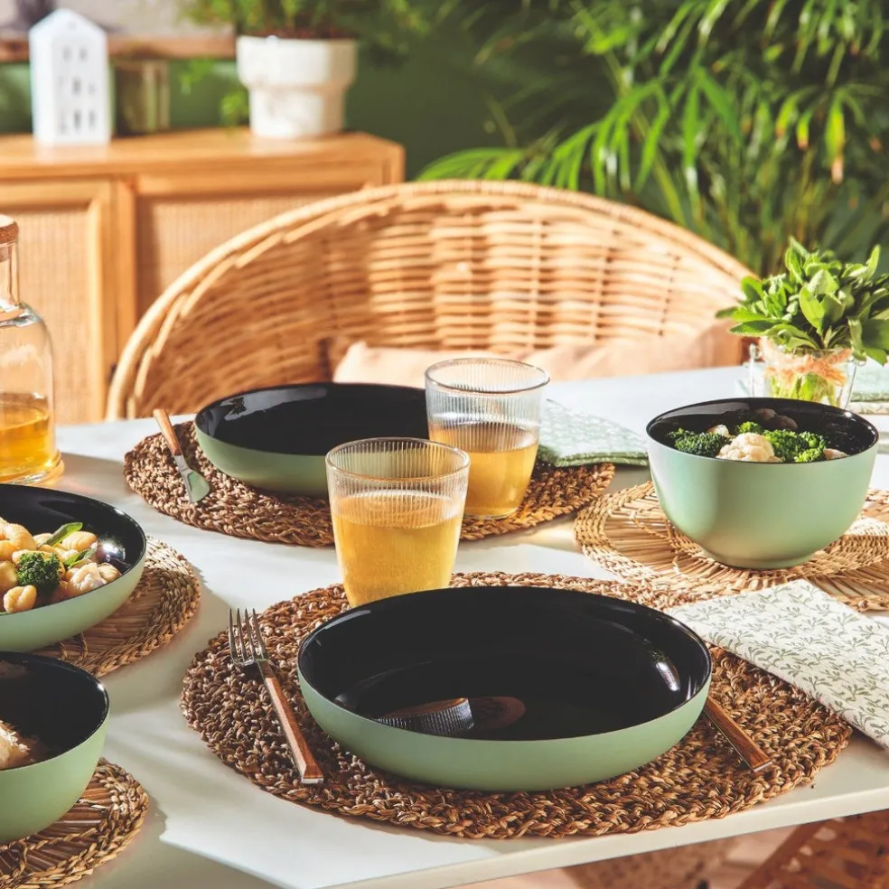 Lot de 4 bols 14cm Vicky Vert Sauge - Luminarc