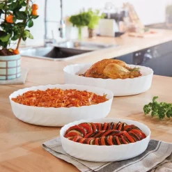 Lot de 3 plats à four ovales Smart Cuisine Trianon 250°C