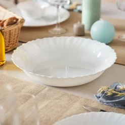 Plat blanc 28 cm Feston