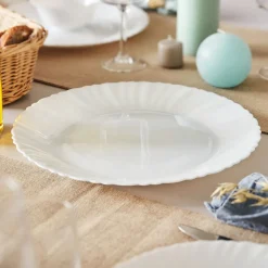 Plat blanc 30 cm Feston