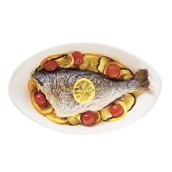 Plat de cuisson blanc 29 x 18 cm Smart Cuisine Carine