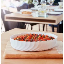 Plat de cuisson blanc 22,3 x 17 cm Smart Cuisine Trianon