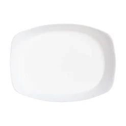 Plat de cuisson blanc 34 x 25 cm Smart Cuisine Wavy