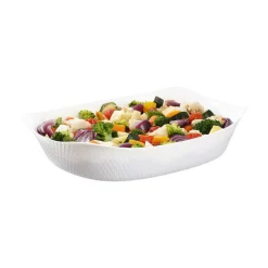 Plat de cuisson blanc 34 x 25 cm Smart Cuisine Wavy