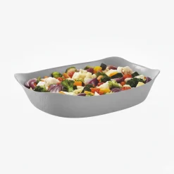 Plat rectangulaire 30x22 Smart Cuisine Wavy Granit