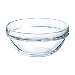 Saladier rond en verre 8.8 cm Empilable 15 cl