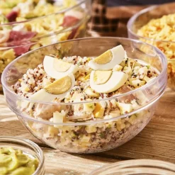 Saladier rond en verre 13.8 cm Empilable 62.5 cl