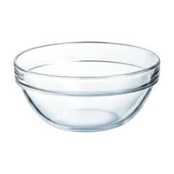 Saladier rond en verre 13.8 cm Empilable 62.5 cl